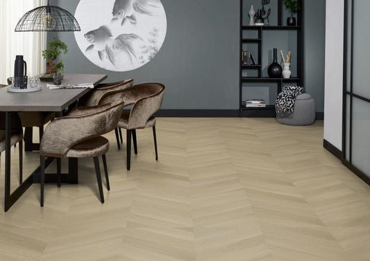 Floorlife - Yup Fulham Chevron - Hongaarse Punt - 6613161019 - Natural Oak - Dryback