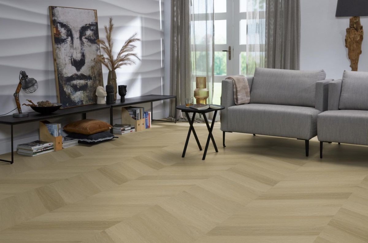 Floorlife - Yup Fulham Chevron - Hongaarse Punt - 6613161419 - Warm Oak - Dryback