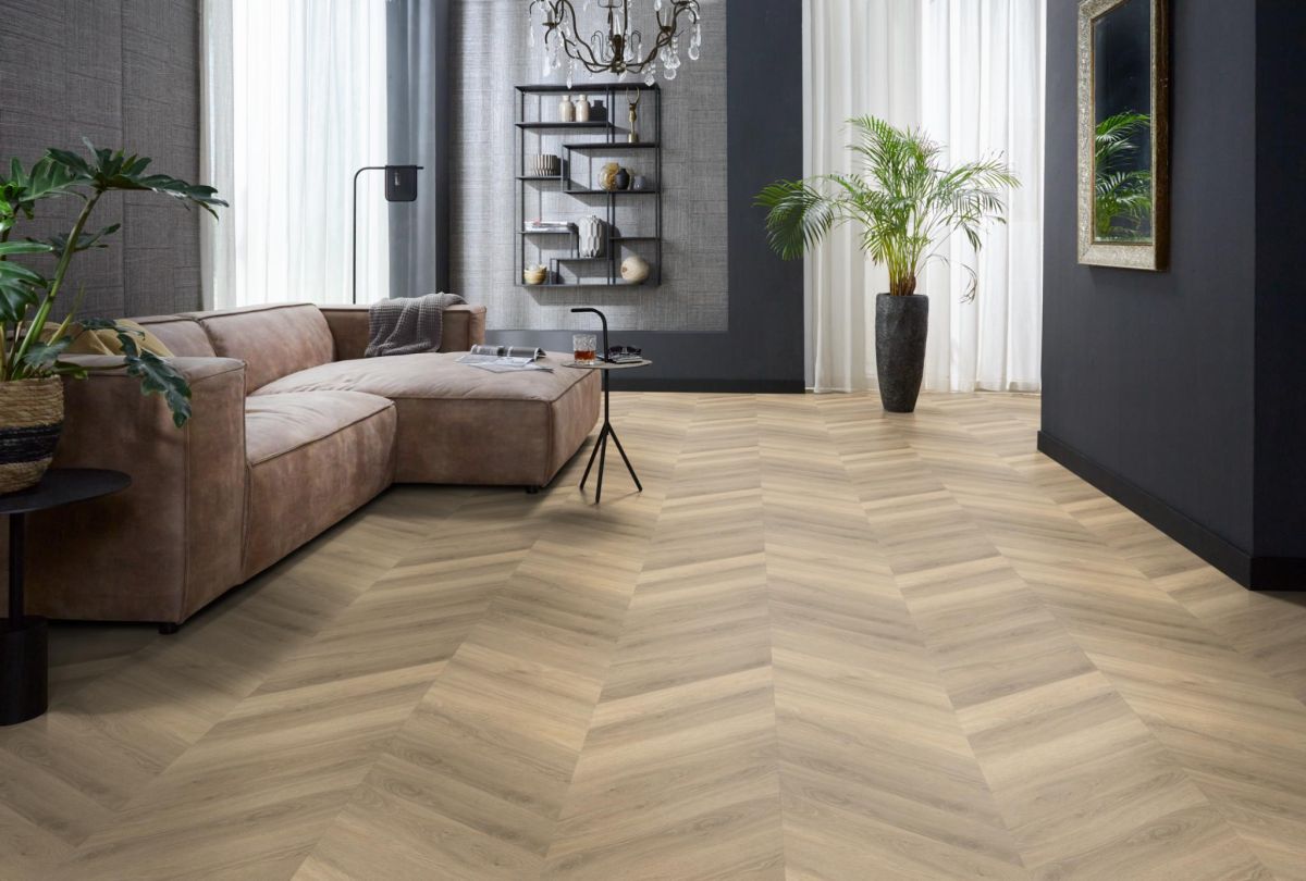 Floorlife - Yup Chevron - 9073250419 - Beige - Dryback