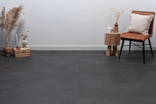 Floer - Tegel - FLR-3610 - Betonlook Zwart - Dryback - Megamat