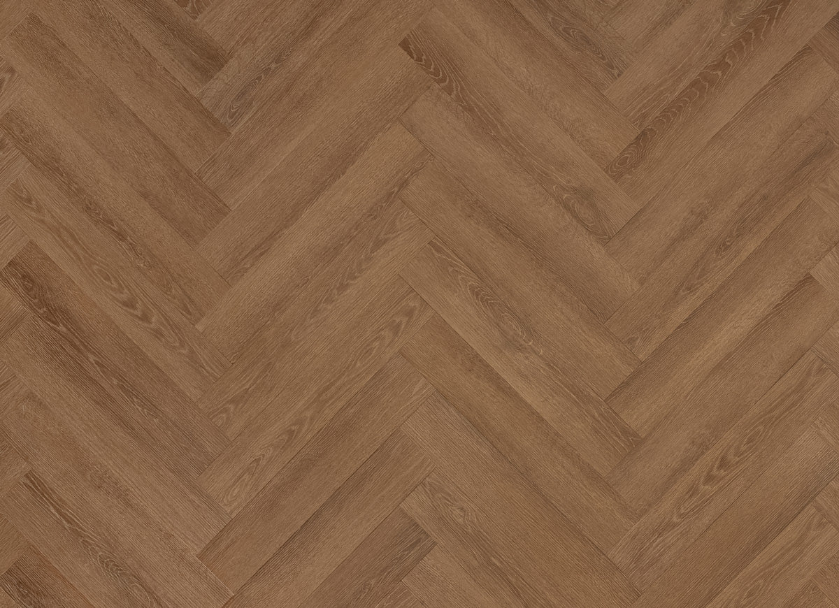 Floer - Visgraat - FLR-3520- Bruin Eiken - Dryback