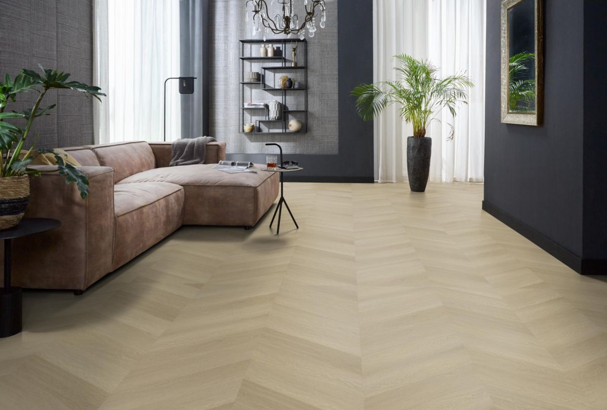 Floorlife - Yup Fulham Chevron - Hongaarse Punt - 6613161019 - Natural Oak - Dryback