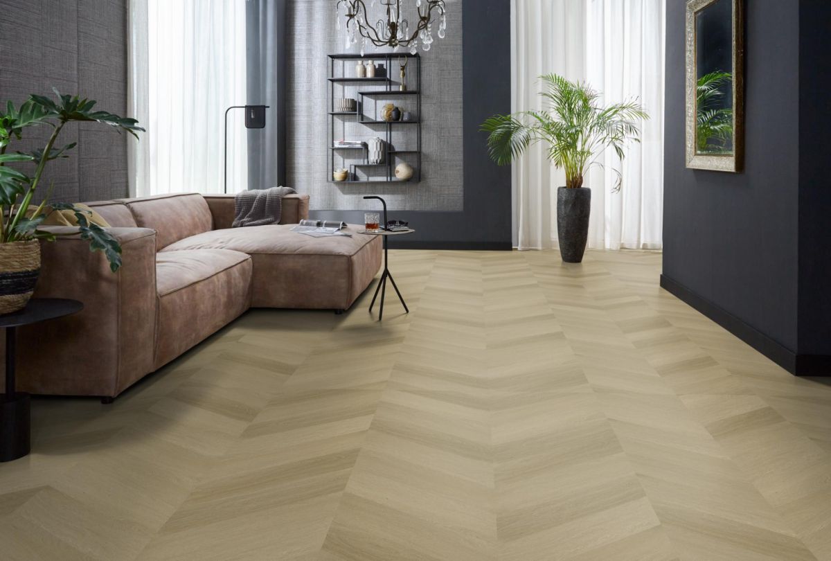 Floorlife - Yup Fulham Chevron - Hongaarse Punt - 6613161419 - Warm Oak - Dryback