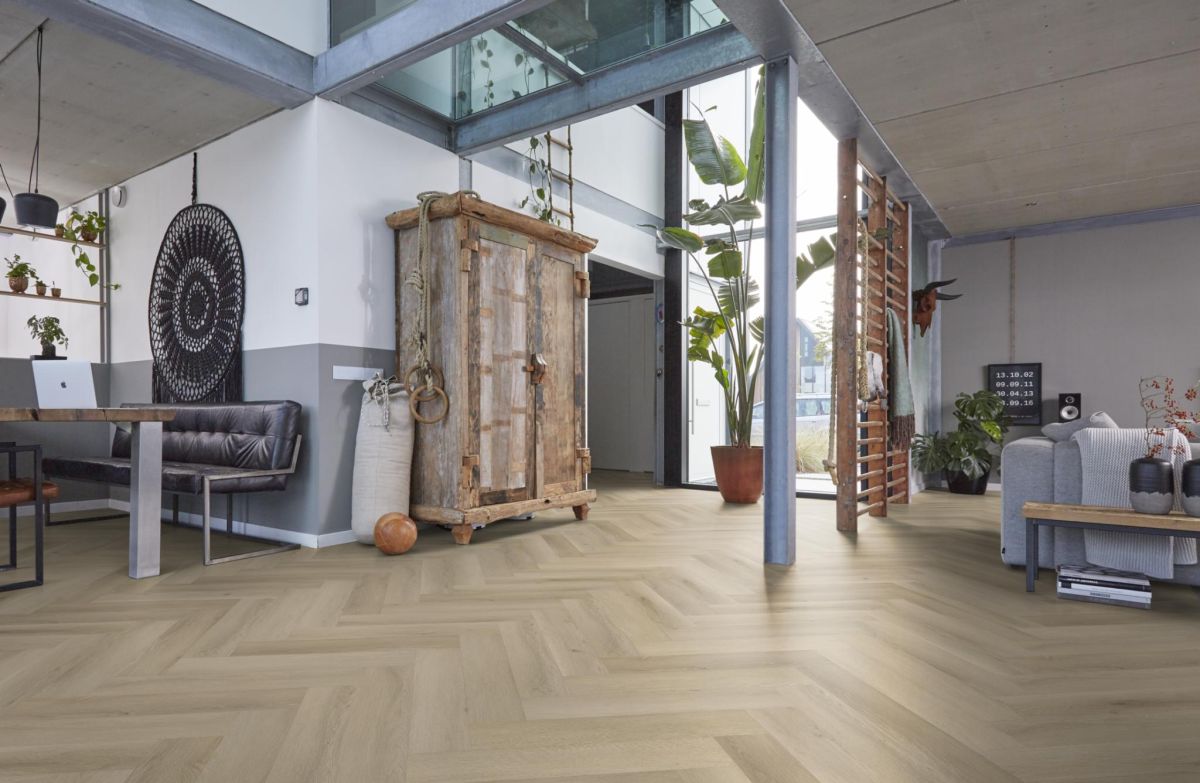Floorlife - Yup mayfair - Visgraat - 7920301319 - Warm Oak - Dryback
