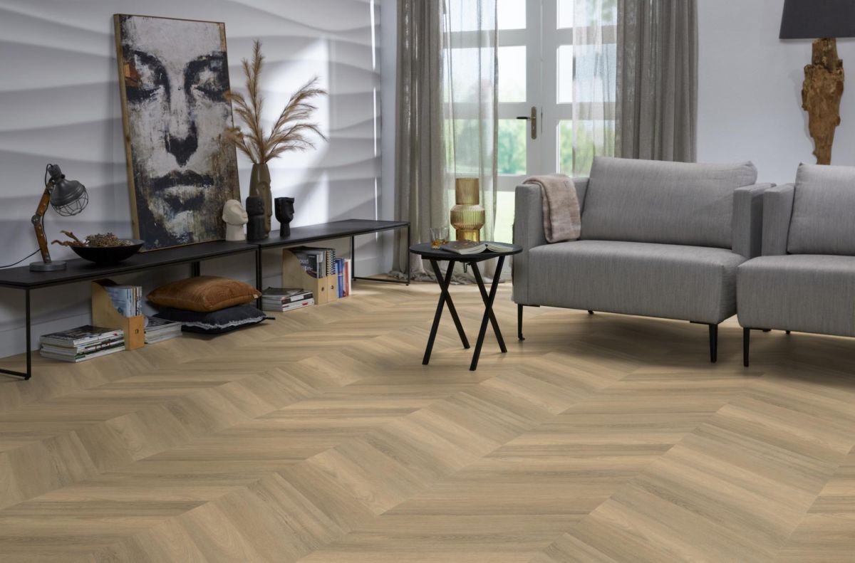 Floorlife - Yup Chevron - 9073250319 - Natural - Dryback