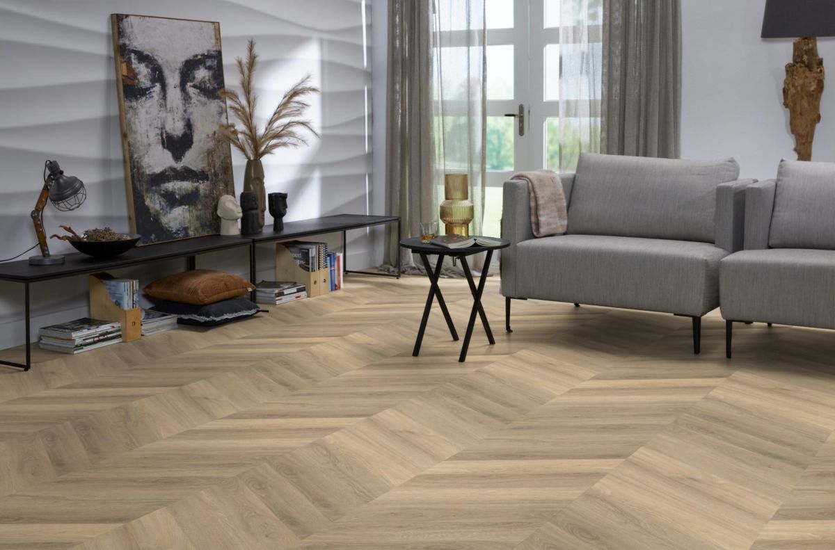 Floorlife - Yup Chevron - 9073250419 - Beige - Dryback