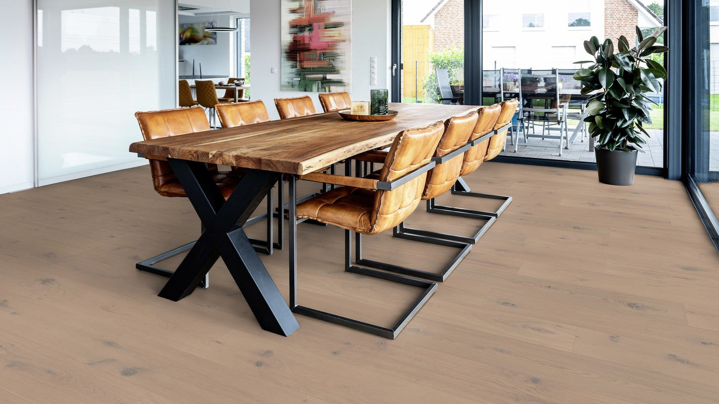 Floer - Hybride Hout - Gerookt Wit Eiken Rustiek - FLR-5005