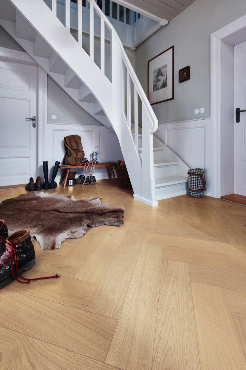 Floer - Hybride Hout - Creme Eiken Visgraat - FLR-5014