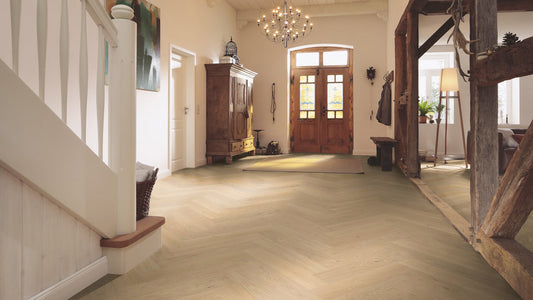 Floer - Hybride Hout - Creme Eiken Visgraat - FLR-5014