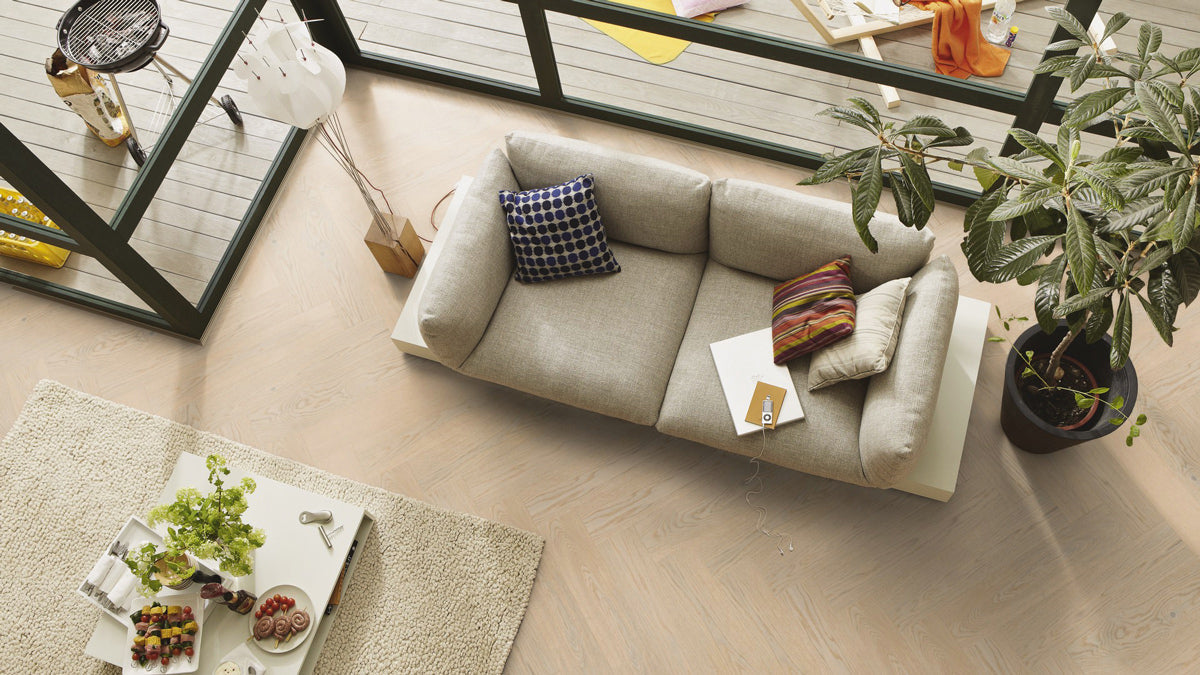 Floer - Hybride Hout - Wit Eiken Visgraat - FLR-5016
