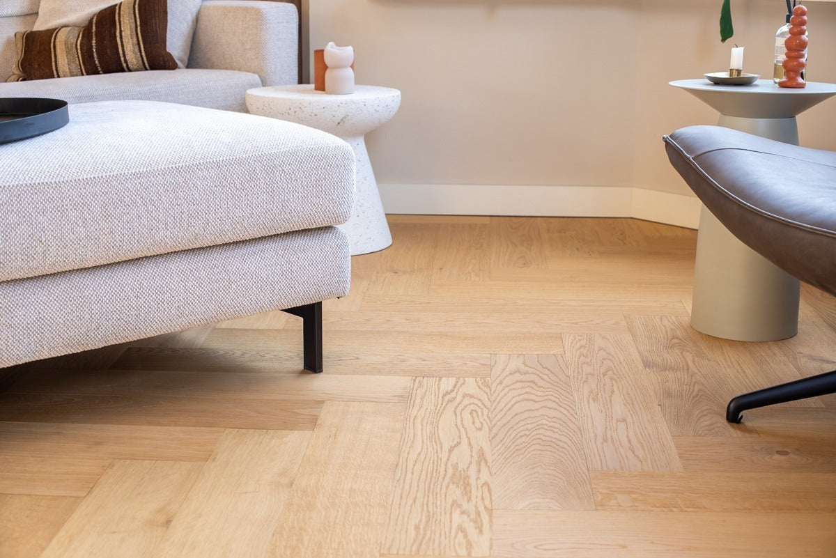 Floer - Hybride Hout - Natuur Eiken Visgraat - FLR-5017