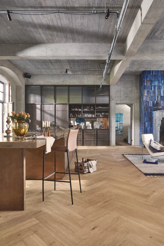 Floer - Hybride Hout - Greige Eiken Visgraat - FLR-5018