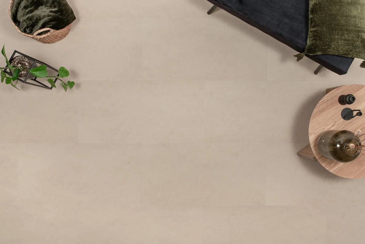 Floer - Tegel - FLR-3609 - Betonlook Beige - Dryback - Megamat