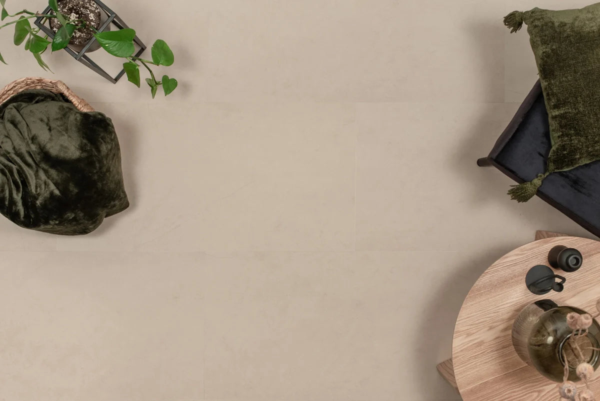 Floer - Tegel - FLR-3609 - Betonlook Beige - Dryback - Megamat