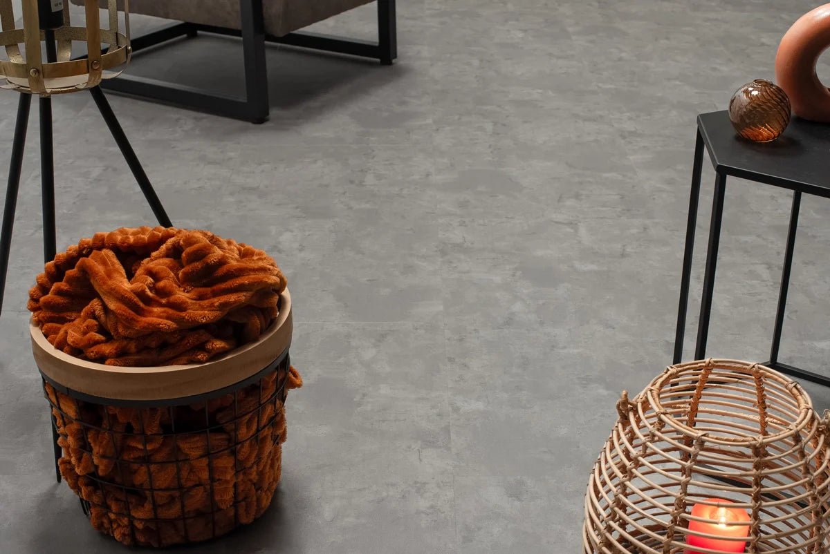 Floer - Tegel - FLR-3608 - Betonlook Grijs - Dryback - Megamat