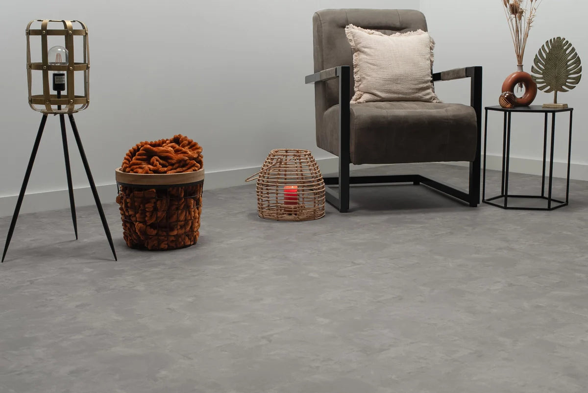 Floer - Tegel - FLR-3608 - Betonlook Grijs - Dryback - Megamat