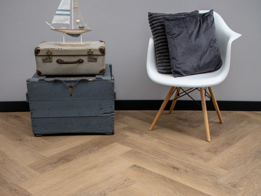 EKOFloors - Excellent Herringbone Dryback - Brussel Rijn - Visgraat