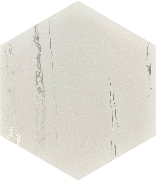TFD on the Floor - Hexagon White - Tegel - Dryback
