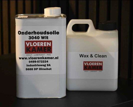 Onderhoudspakket Wax & Clean + WITTE onderhoudsolie